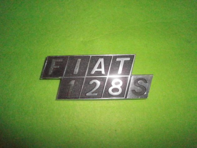 Scritta logo targhetta Fiat 128 S coupe' NUOVA - Foto 2
