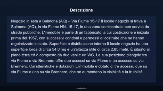 Immobile in asta di 54 m² in vendita a Sulmona - Foto 4