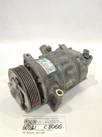 COMPRESSORE A/C AUDI TT Cabrio Serie (8J3) 5N0820803 018424108B4 CBB diesel 1968 (0614)