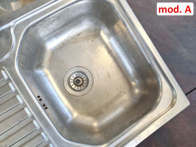 2 lavelli inox una vasca a incasso usati - Foto 5