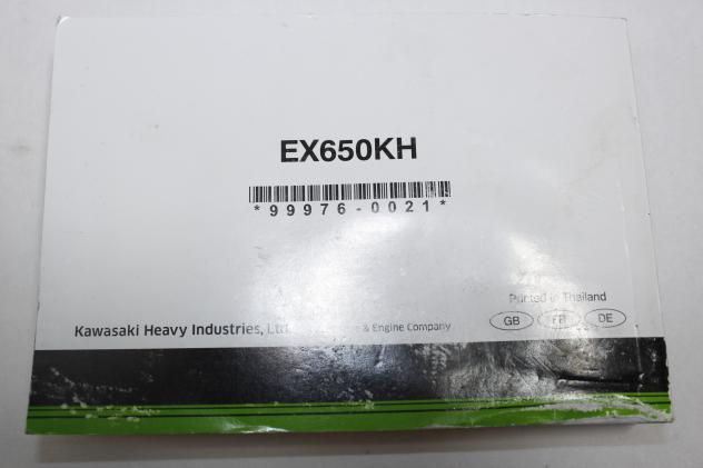 OWNER'S MANUAL MANUEL DE L'UTILISATEUR BETRIEBSANLEITUNG KAWASAKI NINJA 650 ABS 2017 - 2019 999760021 - Foto 2