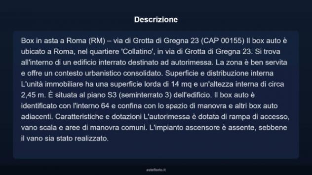 Immobile in asta di 14 m² in vendita a Roma - Foto 4