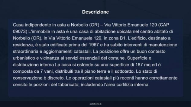Immobile in asta di 187 m² con più di 5 locali in vendita a Norbello - Foto 4
