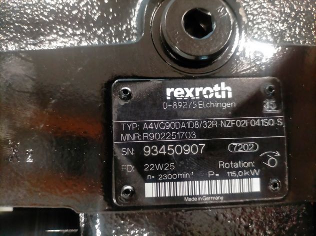 Pompa Rexroth A4VG90DA1D8/32R-NZF02F04ISQ-S - Foto 4