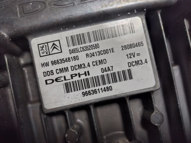 CENTRALINA MOTORE CITROEN PEUGEOT 2.0 HDI DELPHI R0413C001F, 28094573, HW 966354 - Foto 5
