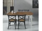Tavolo allungabile in rovere massello bicolore Cod 005M
