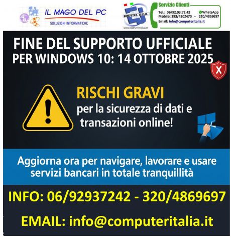 AGGIORNAMENTO WINDOWS 11 PRO PC VECCHI DA € 50 - COMPUTER ITALIA ROMA - Foto 3