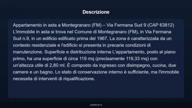 Immobile in asta di 119 m² in vendita a Montegranaro - Foto 4