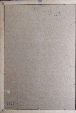QUADRO A SPECCHIO RIGHETTI PROD DONNA SEDUTA SVESTITA ANNI 70 - Foto 5
