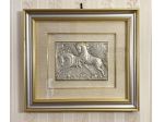 QUADRO "CAVALLI IN CORSA" BASSORILIEVO ARG. 925