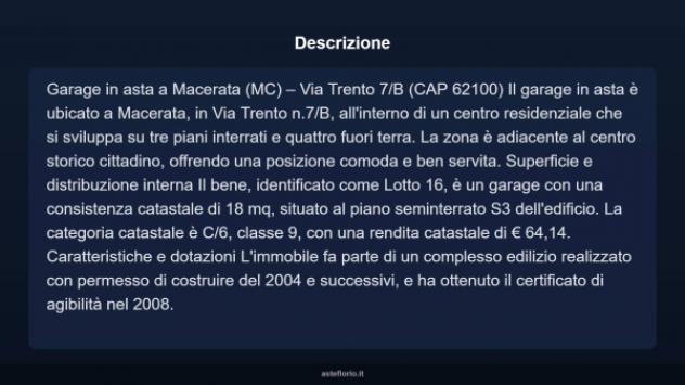Immobile in asta di 18 m² in vendita a Macerata - Foto 3