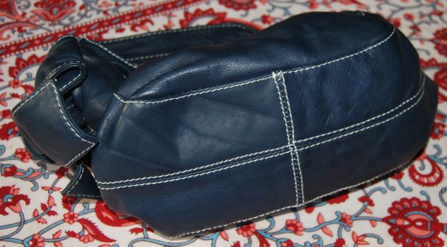 borsa donna blu maxima pelle - Foto 5