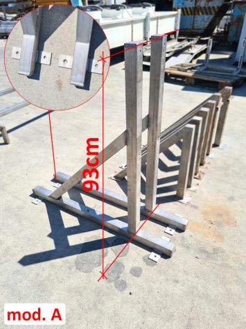 supporti inox per mensole usati - Foto 3