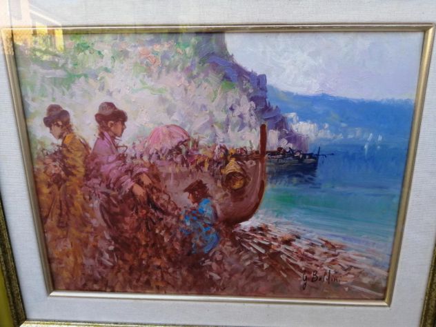 Quadro firmato Giovanni Boldini titolo Pescatori - Foto 2
