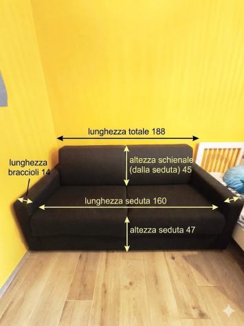 Divano letto 3 posti – come nuovo – 390€ - Foto 7