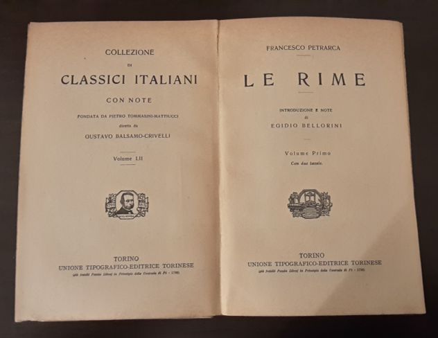 LE RIME, Francesco Petrarca, UTET 1929. - Foto 4