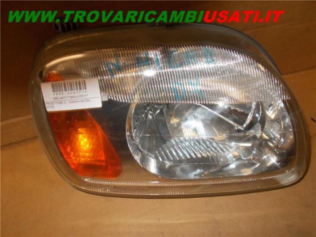 PROIETTORE D. NISSAN MICRA (K11E)  Parti elettriche  Fanaleria  Proiettori  Proiettore ant. NISSAN - MICRA - 01-08-2000 - 01-12-2002