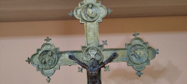 R137 - ANTICO CROCIFISSO DA PROCESSIONE - Foto 2