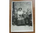 VECCHIA FOTO CARTOLINA - MAMMA CON BAMBINI - FERRARA -