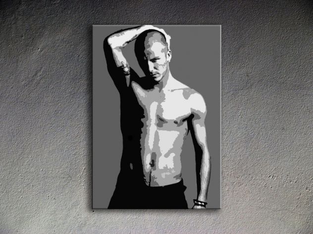 Quadro David Beckham dipinto a mano pop art - Foto 2