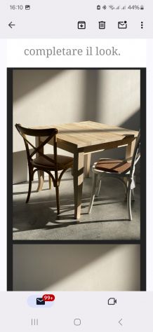 Set tavolo per ristorante vintage con due sedie - Foto 2