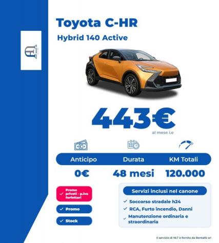 TOYOTA C-HR Hybrid 140 Active rif. 24205264