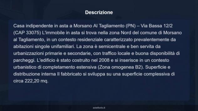 Immobile in asta di 222 m², box auto in vendita a Morsano al Tagliamento - Foto 16