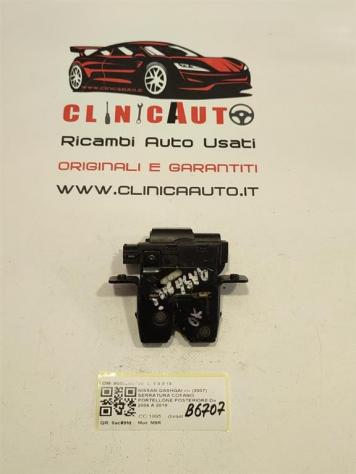 UEGVJIAS Serratura Bagagliaio Compatibile con Nissan per Juke 2011 2012 2013 2014 2015 Auto Baule Posteriore del Coperchio Blocco Boot Maniglia di Rilascio 25380-1KA0B