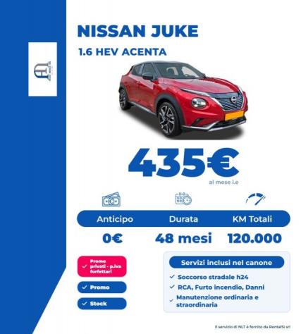NISSAN Juke 1.6 HEV Acenta Auto rif. 24205394