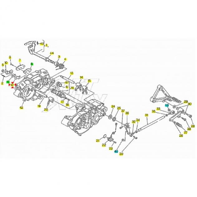 Saltarello fissa folle per Cagiva Mito Planet Raptor W8 - 125 - 44300 - 24849 - Foto 7