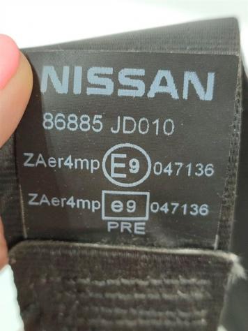 CINTURA DI SICUREZZA ANTERIORE SINISTRA CON PRETENSIONATORE NISSAN Qashqai Serie 86885JD010 K9K (14) - Foto 3