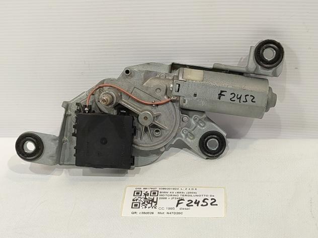 MOTORINO TERGICRISTALLO POSTERIORE BMW X3 1° Serie 6917907 0390201824 N47D20C (0410)