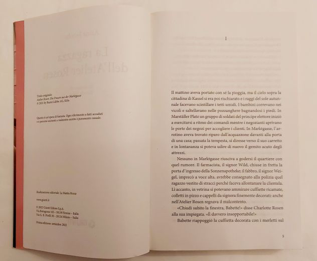 La ragazza dell'atelier Rosen di Anne Jacobs 1°Ed.Giunti, settembre 2022 - Foto 5