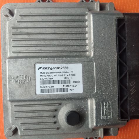 CENTRALINA INIEZIONE MOTORE FIAT FIORINO 1.3 D 5M 2P 55KW (2008) 51812866 CENTR