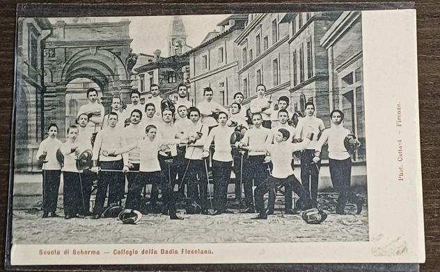 Stupenda CARTOLINA D'EPOCA - Firenze Provincia - Fiesole 1903 - Foto 3