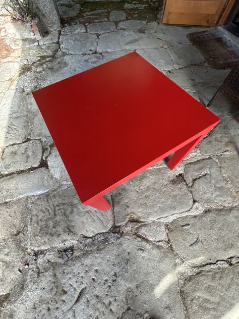 Tavolo quadrato rosso - Foto 2