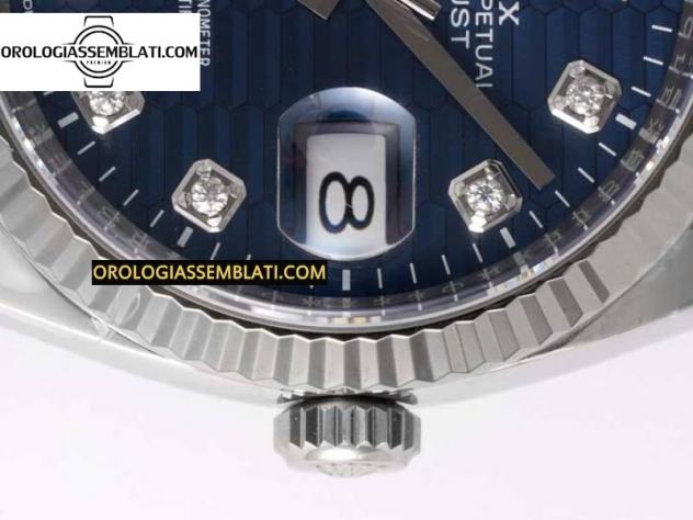 Replica Rolex Assemblata DATEJUST 36 126234 1:1 BEST EDITION ACCIAIO 904L QUADRANTE BLU CON DIAMANTI STRUTTURATI SUL BRACCIALE JUBILEE - Foto 15