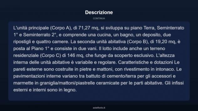 Immobile in asta di 94 m² con più di 5 locali in vendita a Macerata Feltria - Foto 5