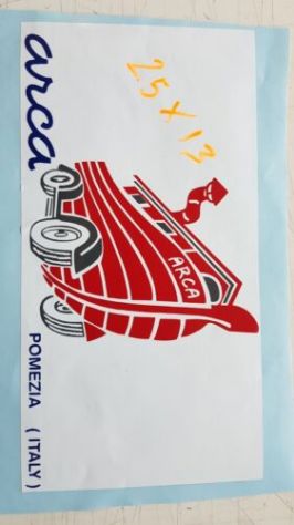 adesivo per camper arca logo storico 25 x 13 cm come foto 1 elemento