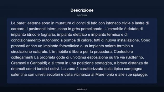 Immobile in asta di 190 m² con più di 5 locali in vendita a Presicce-Acquarica - Foto 13