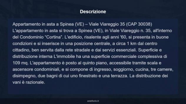 Immobile in asta di 109 m² con più di 5 locali e box auto in vendita a Spinea - Foto 9