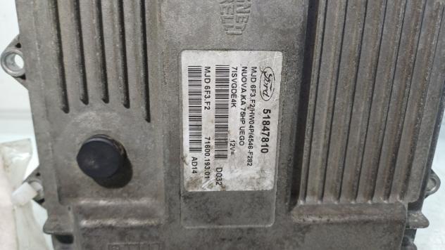 CENTRALINA MOTORE FORD Ka Serie (CCU) 51847810/MJD6F3.F2/HW04P 13DD0X diesel 1248 (0818) - Foto 2