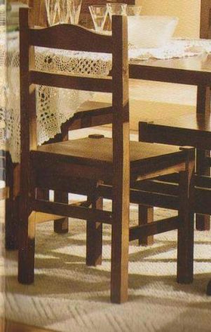 Mobili Rustici Potenza Sedie in Legno Per Taverna cod 1003/L Color Noce