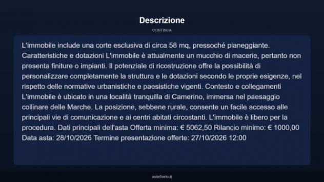 Immobile in asta di 79 m² in vendita a Camerino - Foto 4