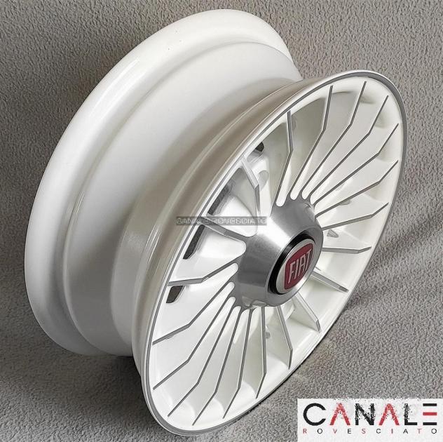 Cerchi grifo bianco 4,5x 12 4x190 fiat 500 l f r - Foto 8