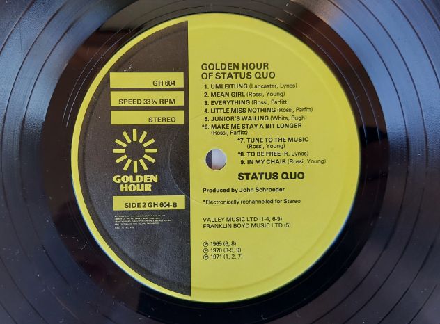 Status Quo-Down the dustpipe LP 33 giri Etichetta:Golden Hour GH 604 anno 1975 - Foto 5
