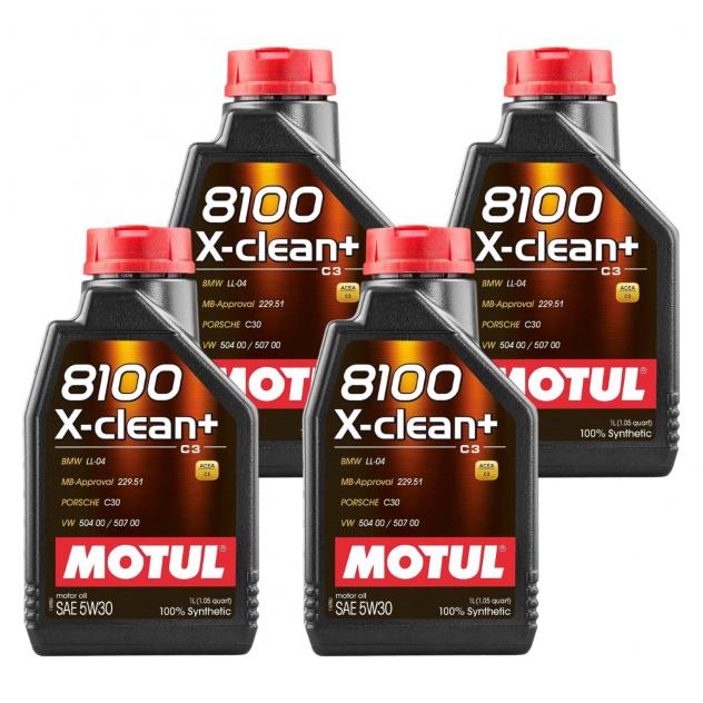 Olio motore Motul 8100 X-CLEAN+ 5W-30 4L