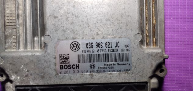 ECU SKODA Octavia 1Z 2.0 Diesel 03G906021JC BOSCH 0281013619