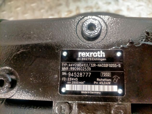 Pompa Rexroth A4VG56DA1D2/32R-NAC02F025S-S - Foto 4