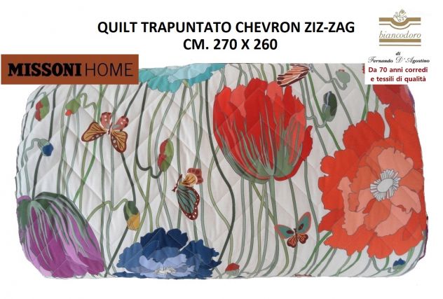Copriletti quilt trapunte MISSONI , 4 modelli matrimoniali . - Foto 3